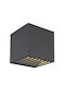 Globo Lighting Wall-Mounted Outdoor Ceiling Light LED IP54 6W with Warm White Light Double Beam 10x10εκ.