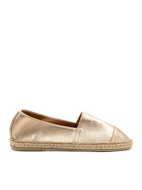 Lederne Damen Espadrilles in Rosa Farbe