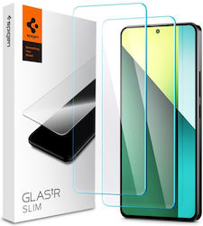 Spigen GLAS.tR SLIM Sticlă călită 2buc (Redmi Note 13 Pro 5G / Poco X6)