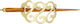 4queens Haarbarrette Gold