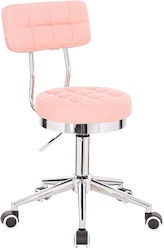 Salon Stools Wheeled Stool Pink