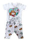 Kids' Set with Leggings Summer 2pcs White