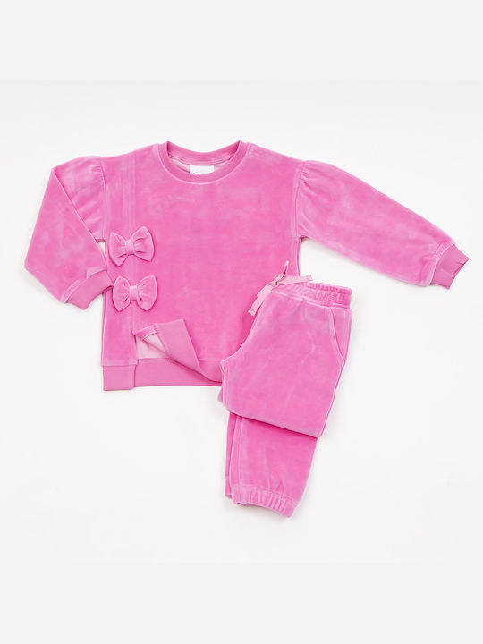 Trax Copilăresc Set de pantaloni de trening Fuchsia 2buc