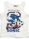 Kinderoberteile Ärmellos Weiß Sonic