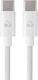 Powertech Braided USB 2.0 Cable USB-C Male - USB-C 60W PD White 1m PTR-0183