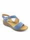 Anatomische Damenplattformen Blau