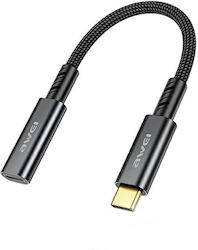 Awei CL-216T USB-C Masculin în USB-C Feminin