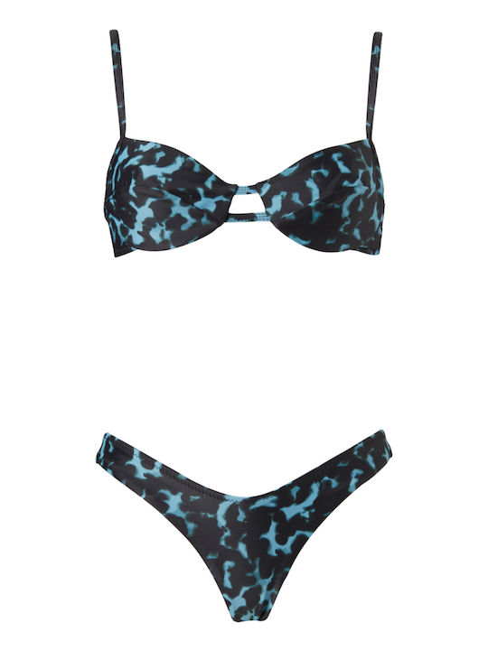 Stefania Frangista Bikini-Set Blue