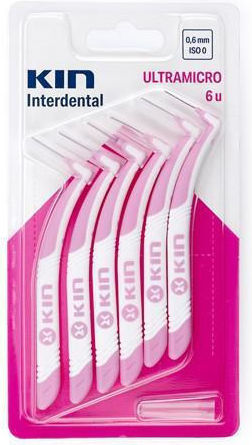 Kin Interdental Periuțe Interdentare 0.6mm Roz 6buc