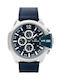 G.Rossi Men's Watch 14mm Battery with Blue Leather Strap