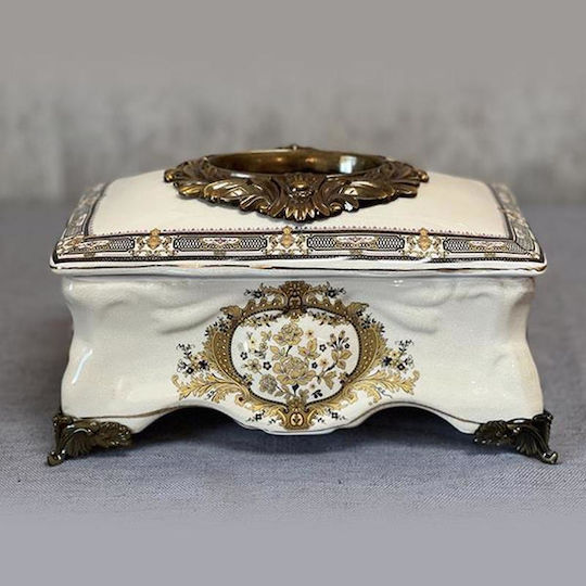 Porcelain Decorative Box 27.5x16.5x15.5cm