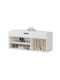 Romir Wooden Shoe Organizer White 100x30x44cm