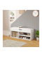Romir Wooden Shoe Organizer White 100x30x44cm