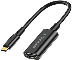 Awei CL-217T USB-C Masculin În HDMI Feminin