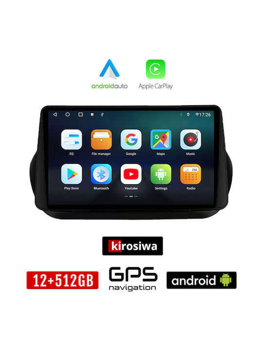 Kirosiwa Car Audio System for Fiat Fiorino / Qubo 2008-2018 (Bluetooth/USB/AUX/WiFi/GPS/Apple-Carplay/Android-Auto) with Touch Screen 10"