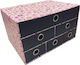 Ancor Συρταριέρα 6 Συρτάρια Blog Flowers Pink