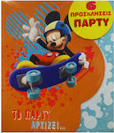 Σετ 6 Προσκλήσεις Party Mickey Gim