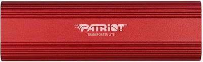 Patriot Transporter Lite 1TB USB 3.2 SSD Stick cu conexiune USB-C Roșu