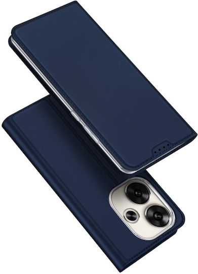Dux Ducis Book Piele artificială / Silicon / Plastic Albastru (Xiaomi Poco F6 5G)