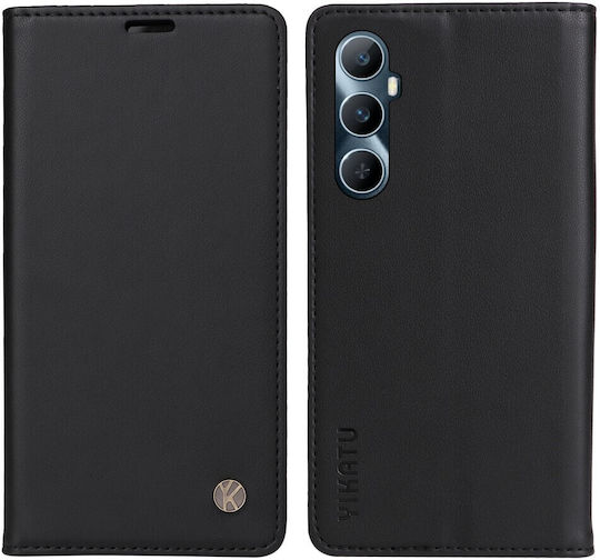 Realme Folio Series Book Δερματίνης / Σιλικόνης / Πλαστικό Μαύρο (Realme C65)