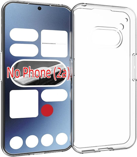 Umschlag Rückseite Silikon Transparent (Nichts Telefon (2a))