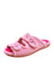 Anatomische Frottee Damen Hausschuhe Rosa