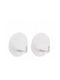 TnS Wall Hanger Plastic White 2 Pieces