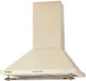 Delux Retro Vent Hood Abzugshaube Schornstein 60cm Creme