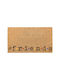Velcoc Entrance Mat made of Coir with Anti-slip Backing Black 40x70cm