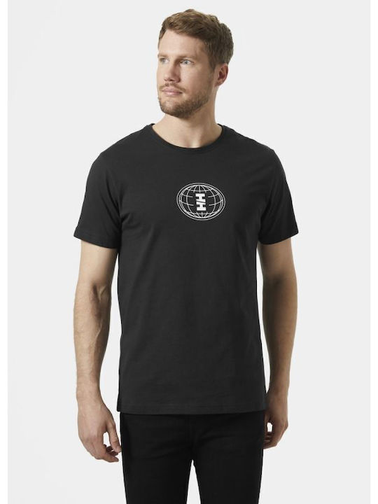 Helly Hansen Ανδρικό T-shirt Κοντομάνικο Μαύρο