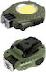 Eurolamp Rechargeable Headlamp LED IP44 with Maximum Brightness 500lm 8pcs Khaki