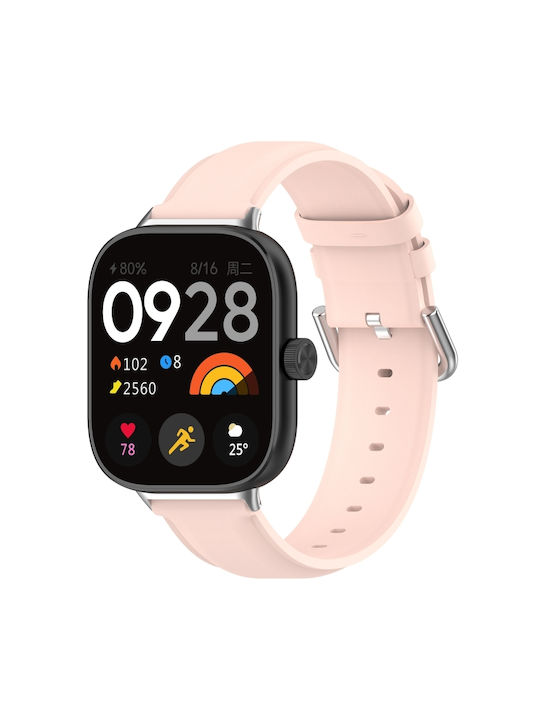 Armband Leder Rosa (Redmi Watch 4 / Redmi Watch 5Huawei Band 8)