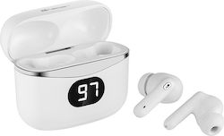 Tracer T5 In-ear Bluetooth Handsfree Ακουστικά με Θήκη Φόρτισης Λευκά