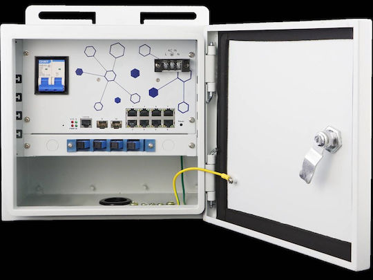 Level One OSW-1061 Verwaltet L2 PoE+ Switch mit 8 Ports Gigabit (1Gbps) Ethernet und 2 SFP Ports