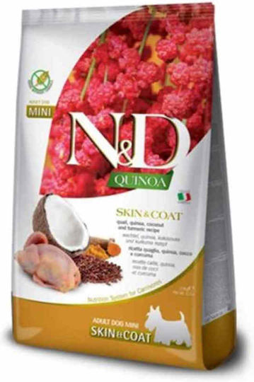 Farmina Quinoa 7kg Ξηρά Τροφή για Ενήλικους Σκύλους Μικρόσωμων Φυλών με Ορτύκι