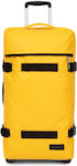 Eastpak Transit'r Medium Travel Suitcase Tarp Yolk with 4 Wheels Height 67cm.