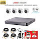 Hikvision Surveillance System 4 Cameras Cameras Analog 1080p with Recorder