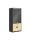 Bücherregal Galax Natur/Anthrazit 80x40x180cm