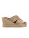 Commanchero Original Women's Platform Wedge Sandals Beige