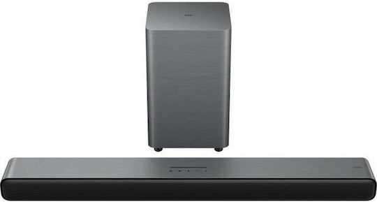 TCL Soundbar 2.1 Bluetooth και HDMI 40W με Ασύρματο Subwoofer και Τηλεχειριστήριο Μαύρο TCL S55H
