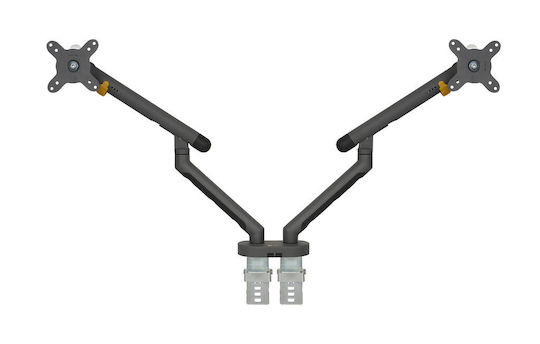 Bakker Elkhuizen BE Flexible Dual Стойка за 2 Монитори до 32" с Рамо Черна