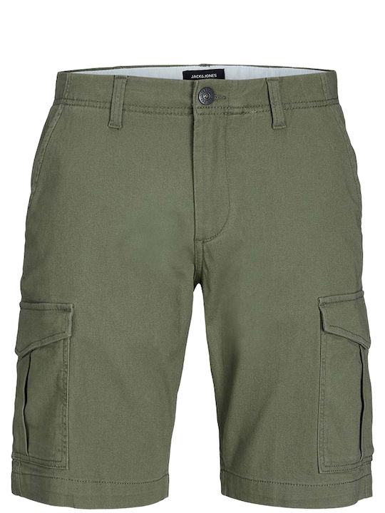 Jack & Jones Pantaloni scurți bărbați Oil Green