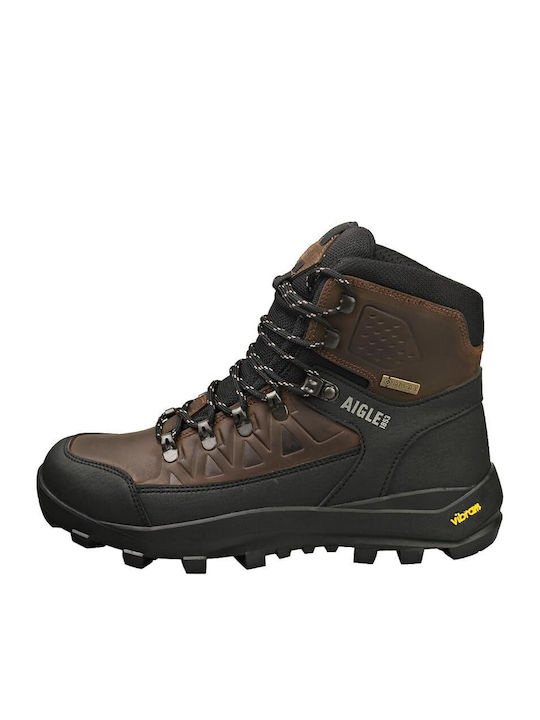 Aigle Herren Wanderstiefel Wasserdicht mit Gore-Tex Membran Braun