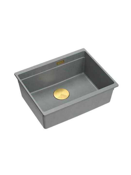Quadron Drop-In Spüle aus Verbundgranulat B59.5xT45.1cm Gray