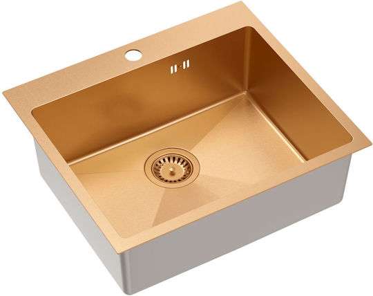 Quadron Drop-In Мивка Inox ШxД Сребрист