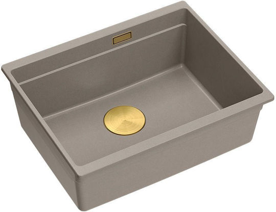 Quadron Drop-In Spüle aus Verbundgranulat B59.5xT45.1cm Beige