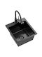 Quadron Drop-In Sink Inox W40xD45cm Black