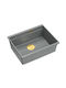 Quadron Drop-In Chiuvetă din Granit Sintetic L59.5xW45.1cm Gri