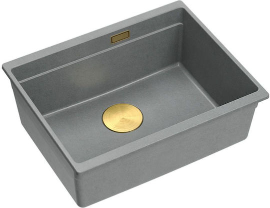 Quadron Drop-In Chiuvetă din Granit Sintetic L59.5xW45.1cm Gri