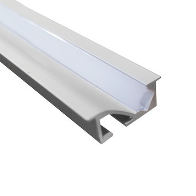 Aca Încastrat Profil de aluminiu pentru banda LED cu Opal Capac